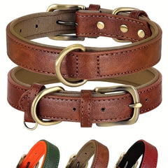 Soft And Durable Leather Dog Collar G'day, mates! If you've got a furry mate who's the real top dog in your life, then listen up because I've got something that'll have them strutting their stuff in style. Introducing the Soft And Durable Leather Dog Collar – the ultimate blend of Aussie durability and dapper design.
