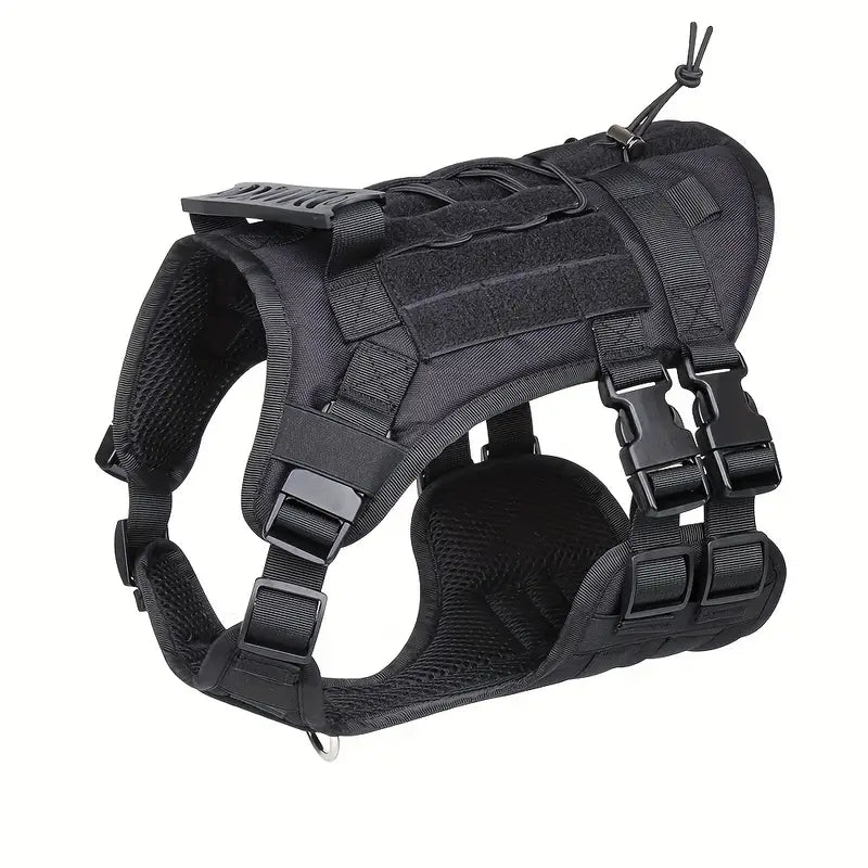 Tough Tactical Dog Harness - Get Ready to Ruff It Out with Your Paw-some Mate!"