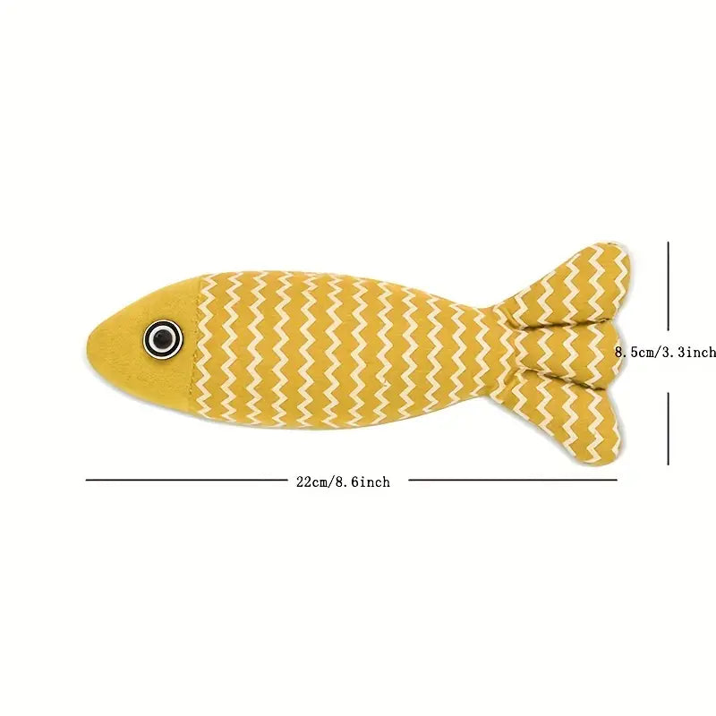 Unleash the Fun with Bark with Buster's Purr-fectly Realistic Plush Fish Toy Cat or Dog Toy - bark-with-buster