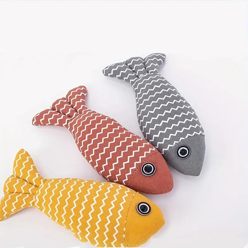Unleash the Fun with Bark with Buster's Purr-fectly Realistic Plush Fish Toy Cat or Dog Toy - bark-with-buster
