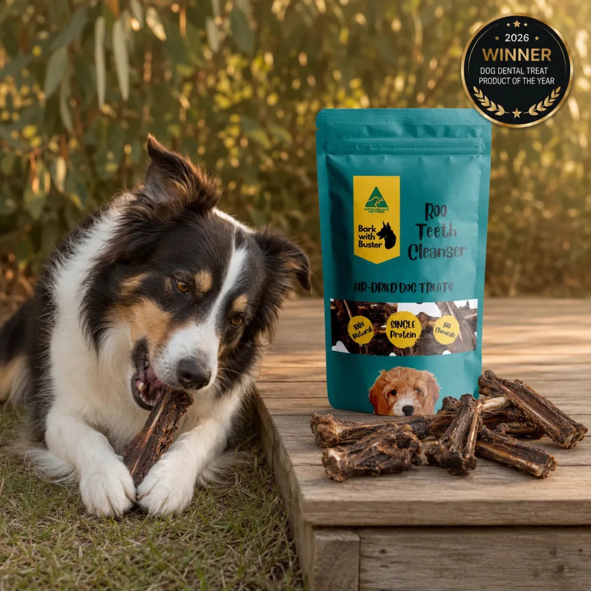 Award-Winning Kangaroo Dental Chews | Product of the Year 2026 - Bark with Buster
