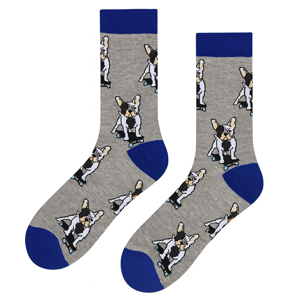 French Bulldog Skater Designer Socks