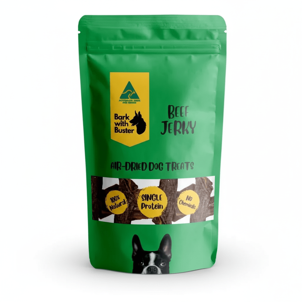 Beef Jerky Dog Treats Natural & Australian - Bark with Buster