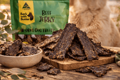 Beef Jerky Dog Treats – Thick Chewy Strips | 100% Australian & Naturally Air - Dehydrated - Bark with Buster