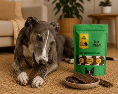 Beef Jerky Dog Treats – Thick Chewy Strips | 100% Australian & Naturally Air - Dehydrated - Bark with Buster