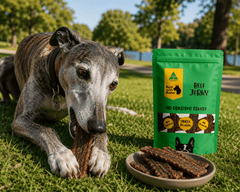 Beef Jerky Dog Treats – Thick Chewy Strips | 100% Australian & Naturally Air - Dehydrated - Bark with Buster