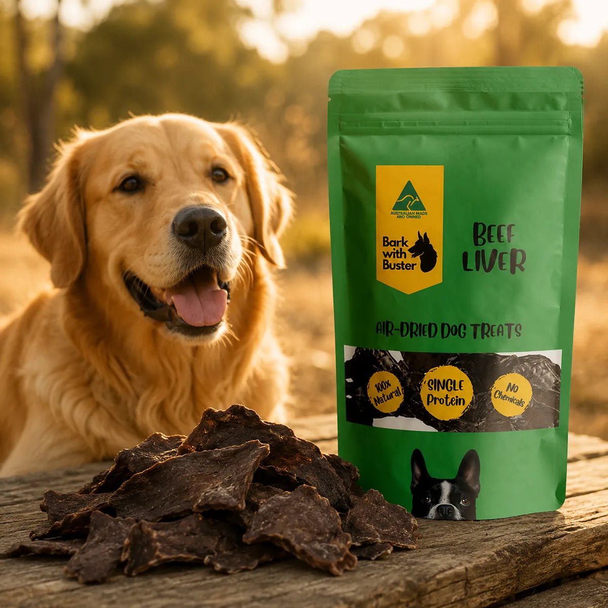 Beef Liver Dog Treats – Natural Training Rewards - Bark with Buster