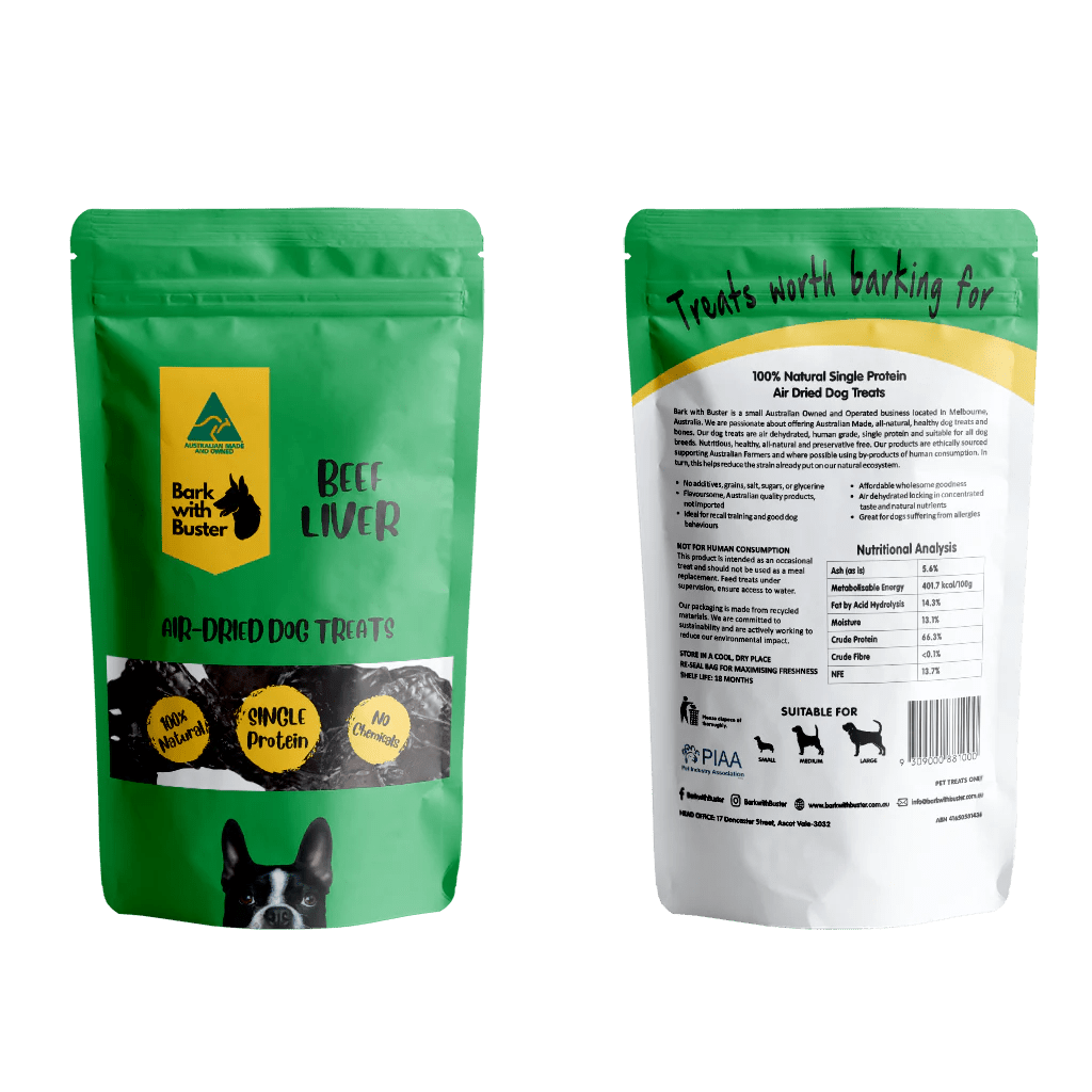 Beef Liver Wholesale Dog Treats – Natural Aussie Training Rewards - Bark with Buster