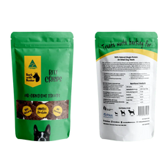 Beef lung crisps texture close-up natural dog snacks