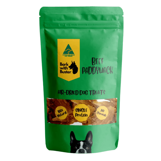 Beef paddywack dog treats air-dehydrated Australian made chews