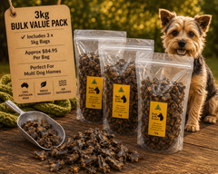 Bulk Chicken Hearts Dog Treats Australia | 3kg Value Pack - Bark with Buster