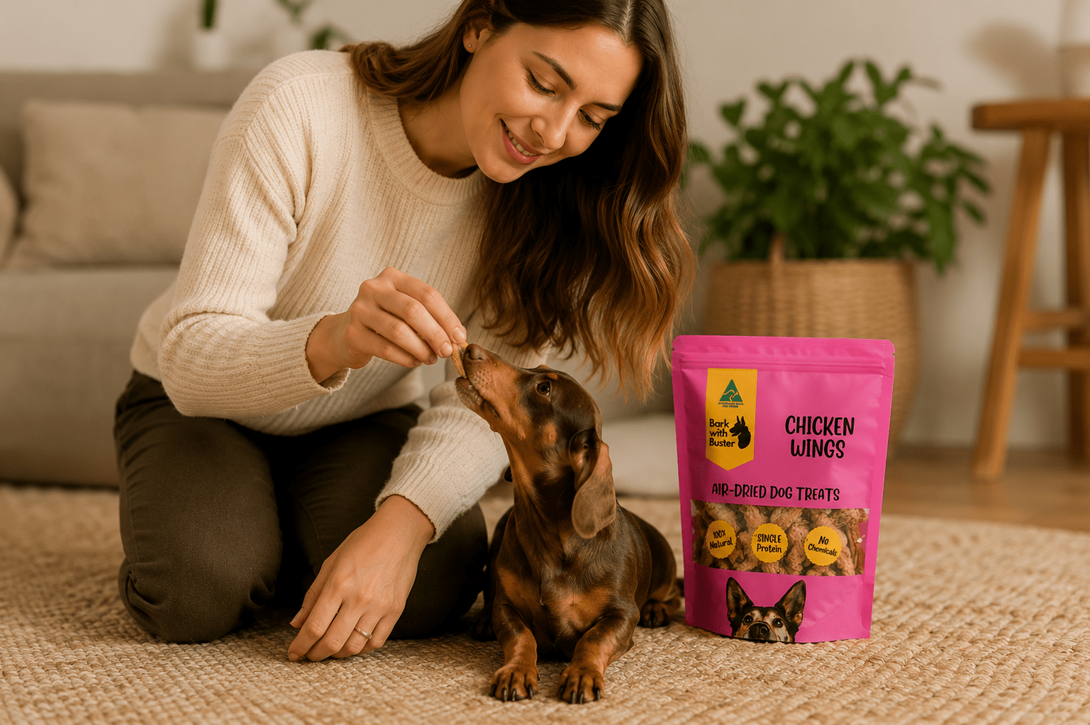 Chicken Wing Dog Treats Australia | Natural Crunchy Dog Chews - Bark with Buster