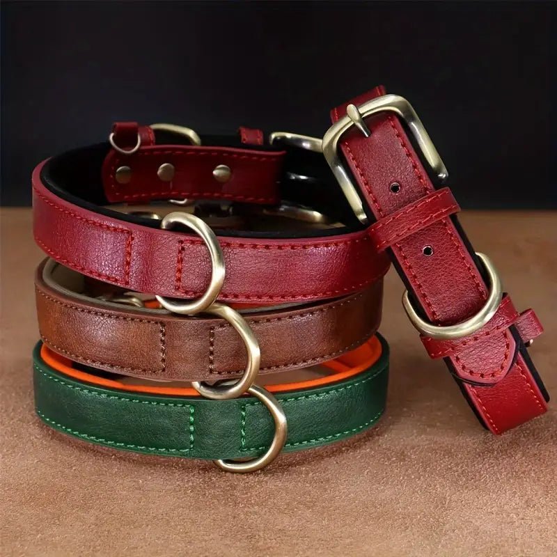 Dog Collar – Soft & Durable Leather for Comfort & Strength - Bark with Buster