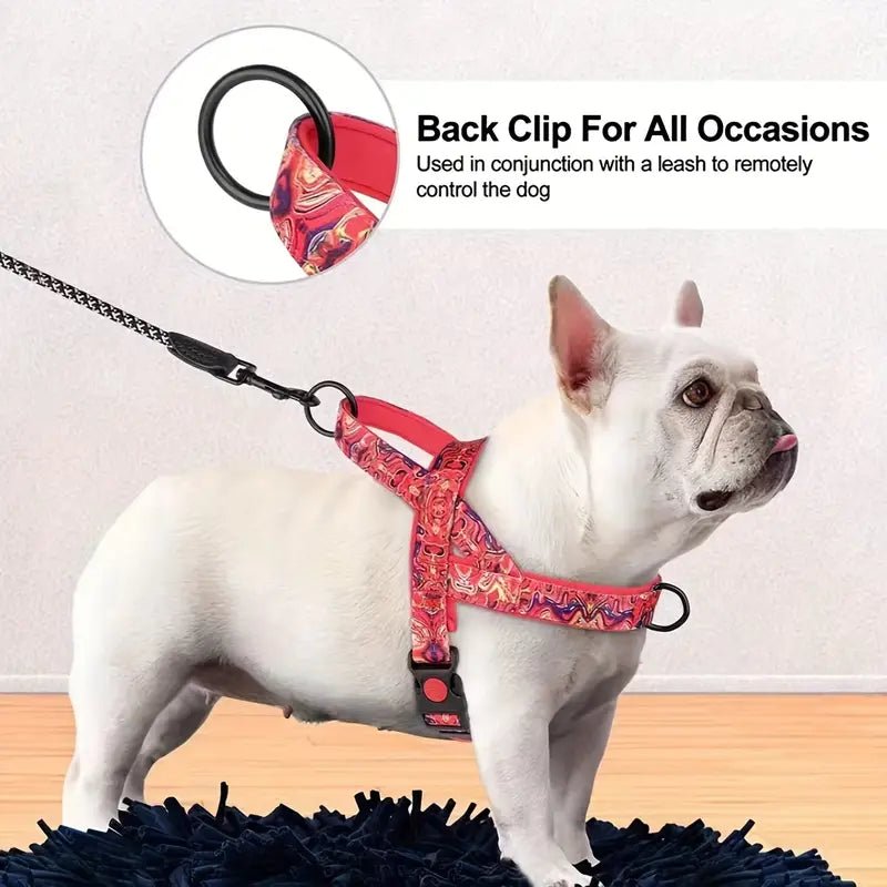Dog Harness Adjustable & Padded – No - Choke Comfort and Style - Bark with Buster