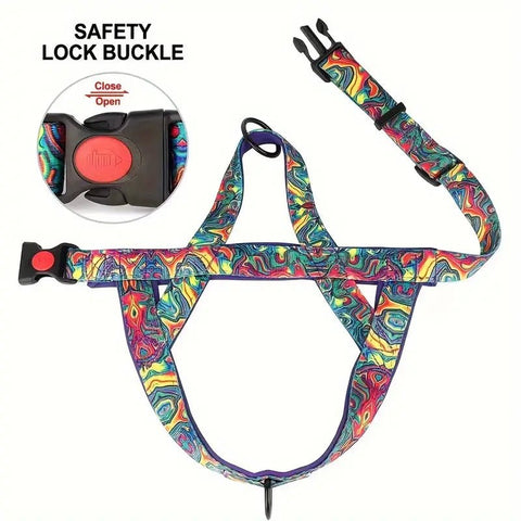 Dog Harness Adjustable & Padded – No - Choke Comfort and Style - Bark with Buster