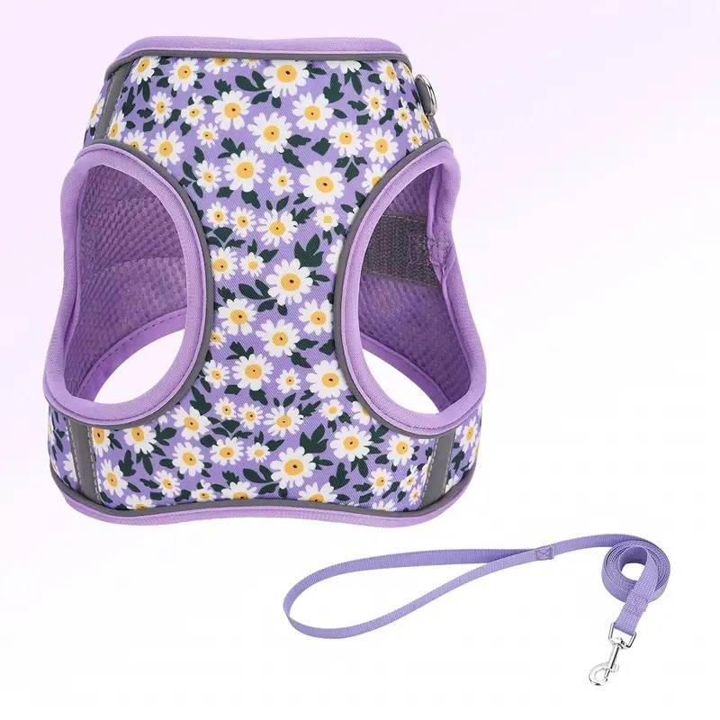 Reflective Adjustable Dog Harness for safe walking in low light