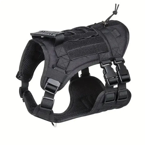 Tough Tactical Dog Harness designed for strong, active dogs providing reliable control and maximum comfort during adventures.
