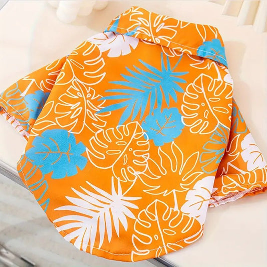 Hawaiian Leaf Dog Shirt