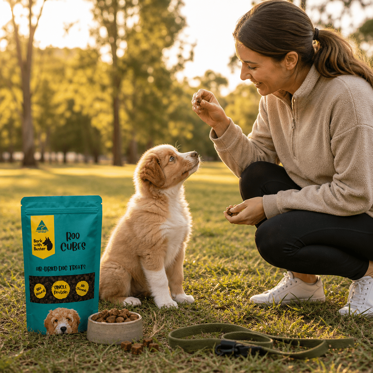 Everyday Puppy Training Pack – 4 High - Reward Aussie Treats - Bark with Buster