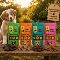 Everyday Puppy Training Pack – 4 High - Reward Aussie Treats - Bark with Buster