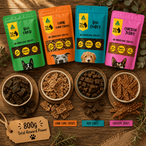 Everyday Puppy Training Pack – 4 High - Reward Aussie Treats - Bark with Buster