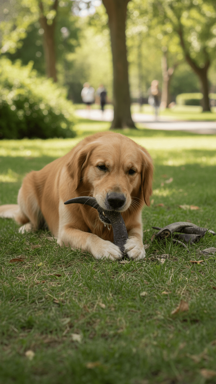 Goat Horn Dog Treats – Super Long - Lasting Natural Chew - Bark with Buster
