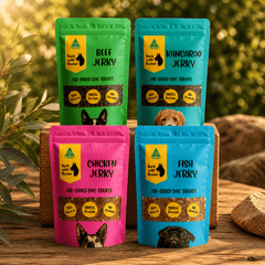 Jerky Variety Bundle 4 x 200g Natural Dog Treats Australia - Bark with Buster