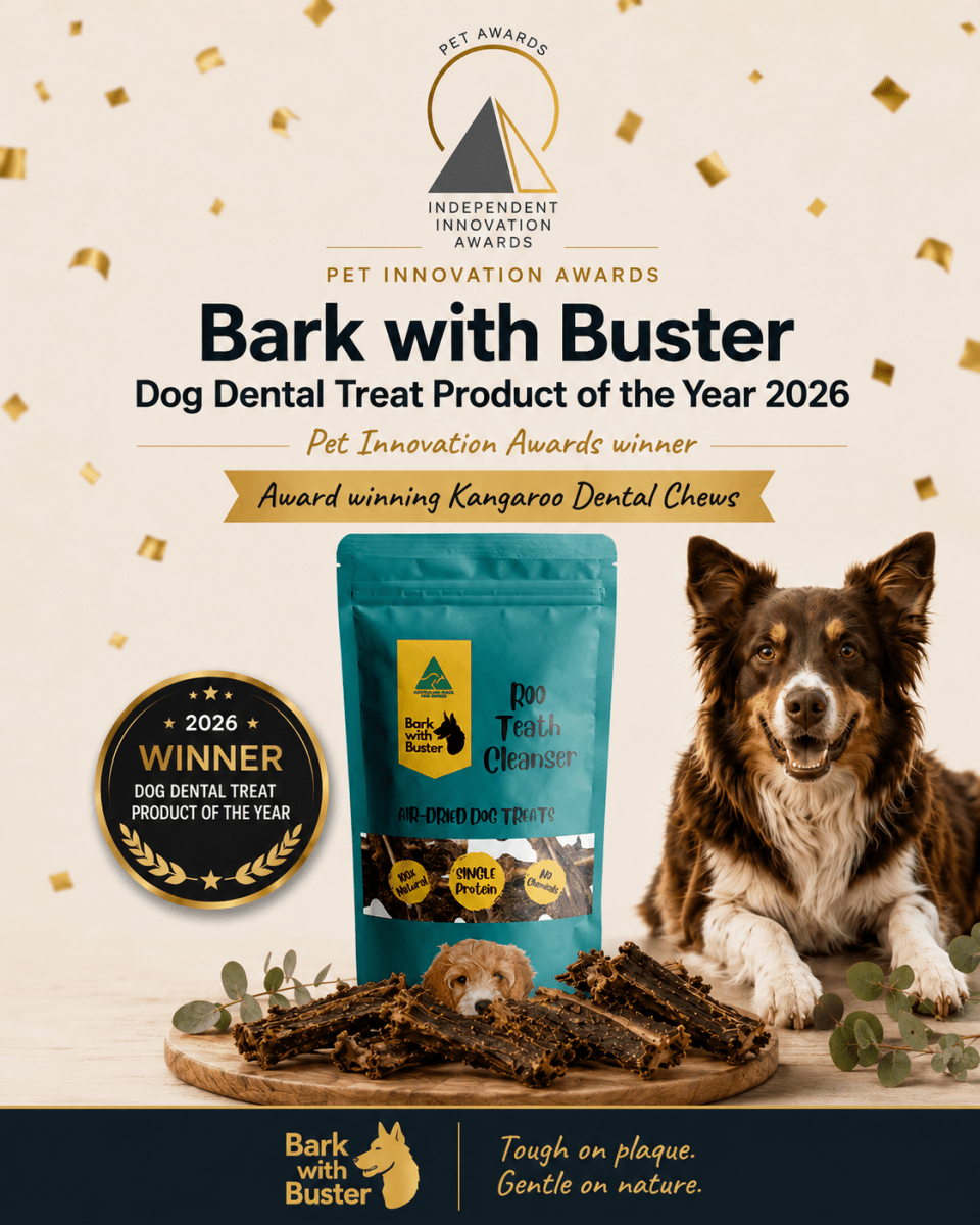 Kangaroo Dental Chews for Dogs - Bark with Buster