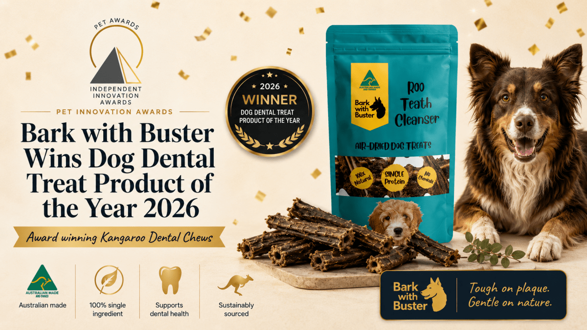 Kangaroo Dental Chews for Dogs - Bark with Buster