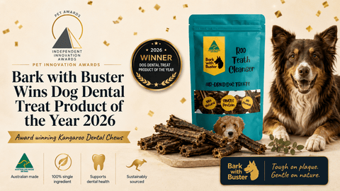 Kangaroo Dental Chews for Dogs - Bark with Buster