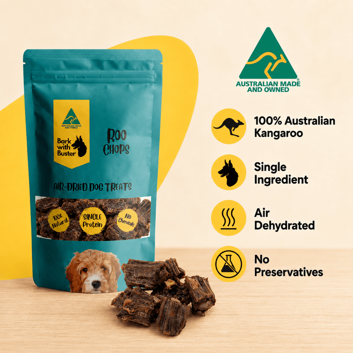 Kangaroo Meaty Bones - Bark with Buster