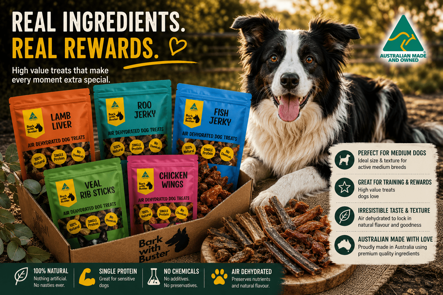 Medium Dog Treat Gift Bundle - Bark with Buster