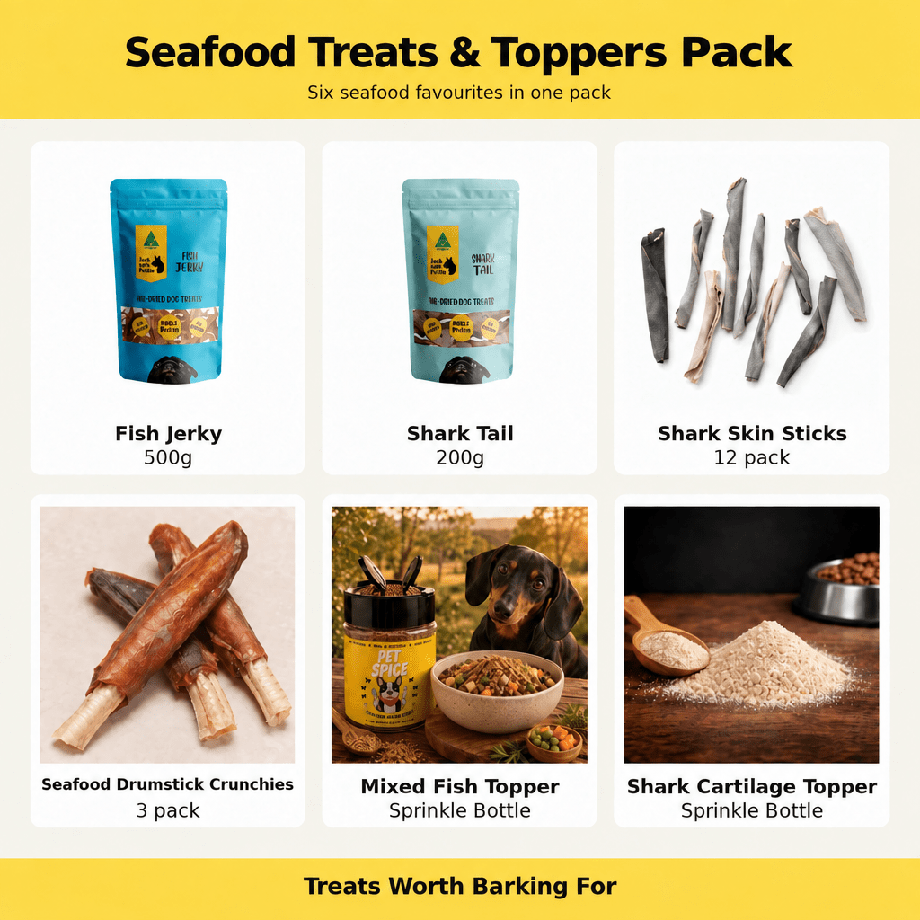 Seafood Treats & Toppers Pack - Bark with Buster