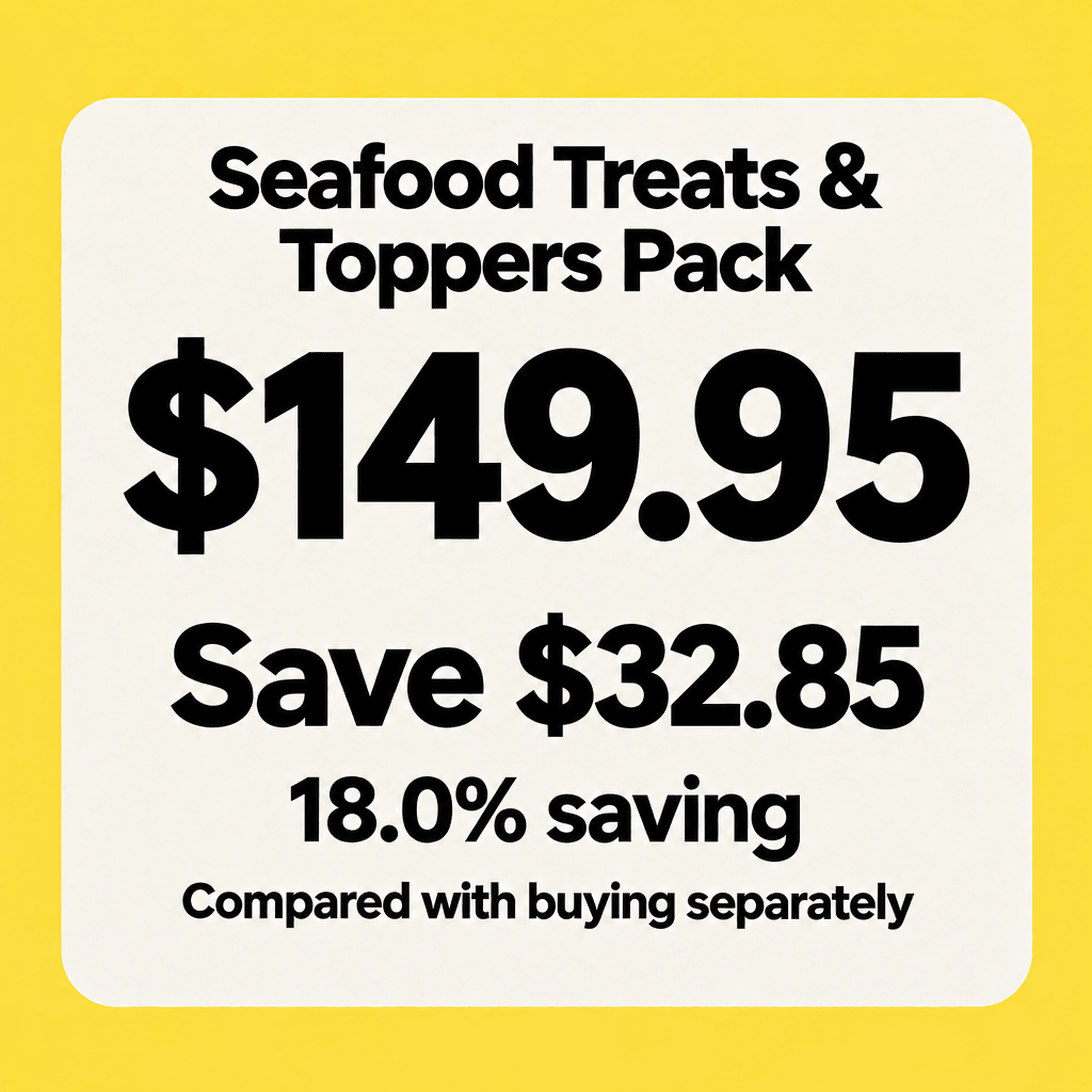 Seafood Treats & Toppers Pack - Bark with Buster