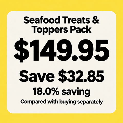 Seafood Treats & Toppers Pack - Bark with Buster