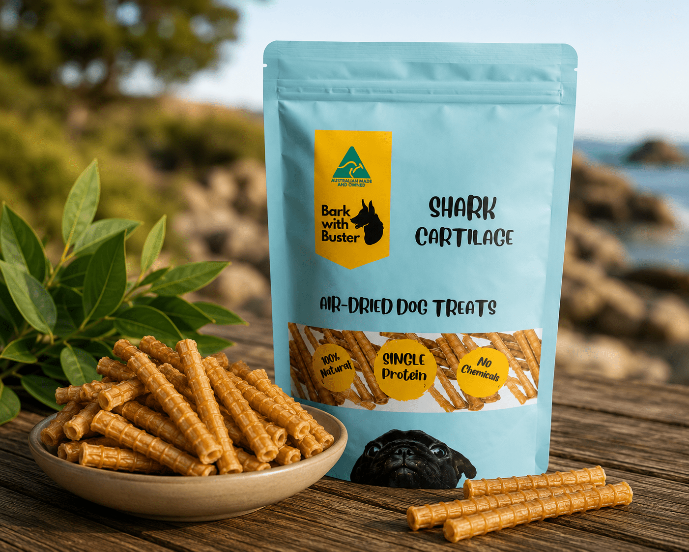 Shark Cartilage Dog Treats - Bark with Buster