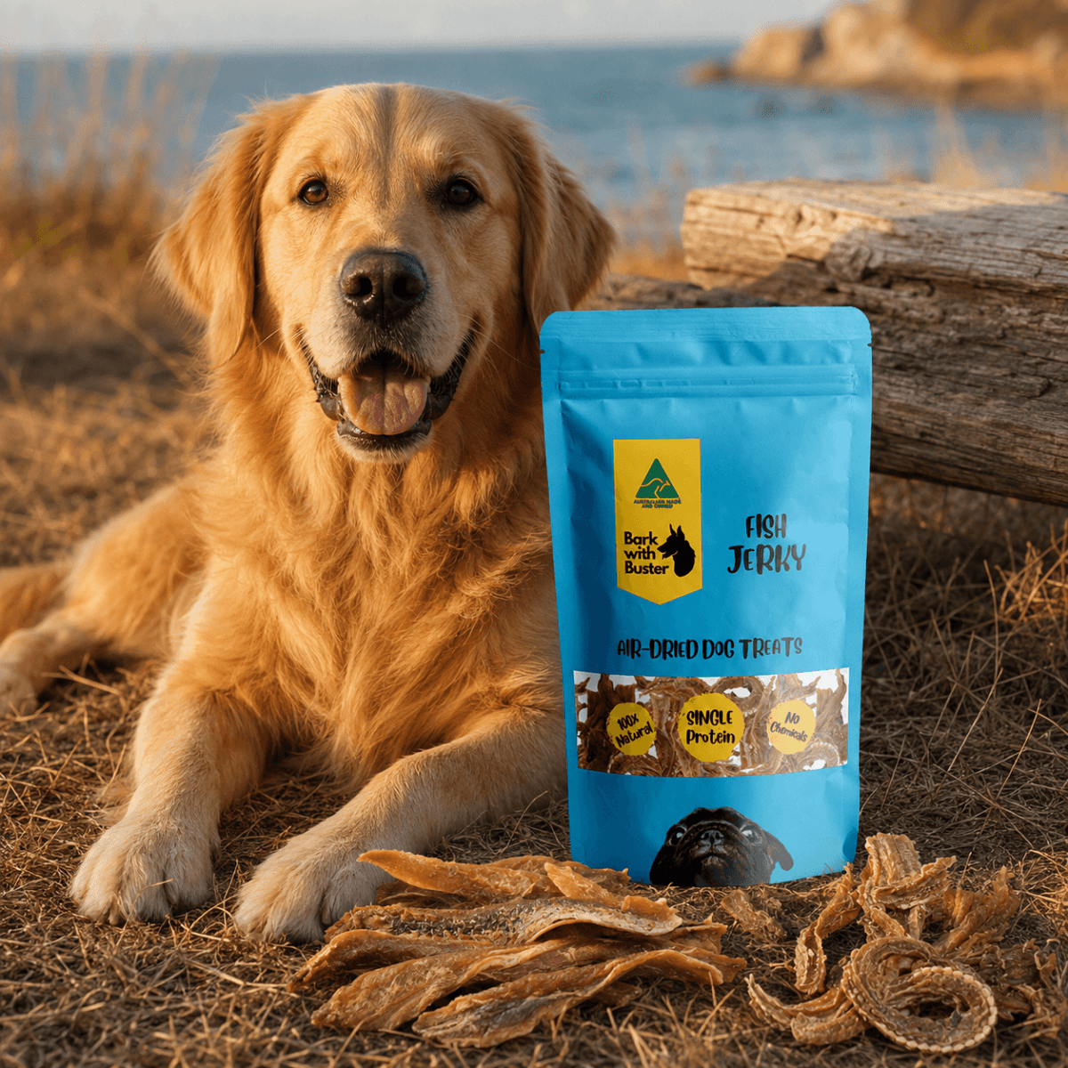 Wholesale Fish Jerky - Bark with Buster